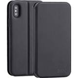 👉 Portemonnee XS zwart 3Sixt SlimFolio iPhone Max Wallet Case - 9318018130352