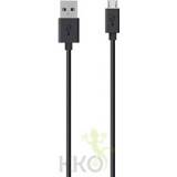 👉 Zwart Belkin USB A - Micro-USB, 2m Micro-USB B 722868991053