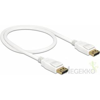 👉 DeLOCK 85507 0.5m DisplayPort DisplayPort Wit DisplayPort kabel - [85508]