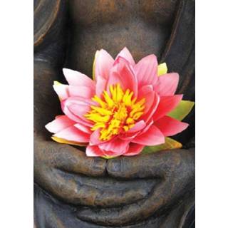 👉 Ansichtkaart roze active By Badu Lotus