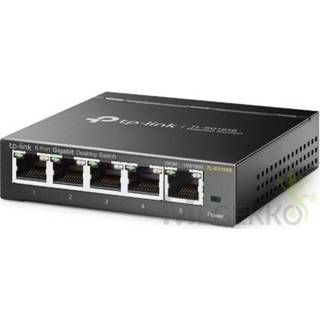 👉 Netwerk-switch zwart TP-LINK TL-SG105S Unmanaged L2 Gigabit Ethernet (10/100/1000) 6935364083519