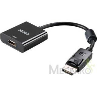 👉 Akasa AK-CBDP15-20BK DisplayPort DVI-I Zwart kabeladapter/verloopstukje