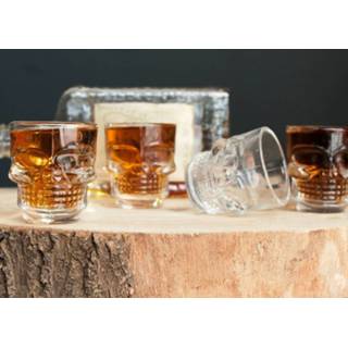 👉 Shotglas Kikkerland Schedel shotglaasjes (set van 4)