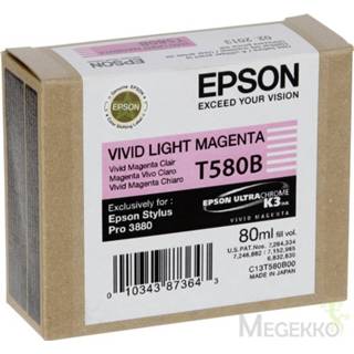 👉 Inktpatron magenta Epson Inktpatroon vivid light T 580 80 ml 580B