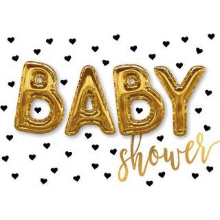 Babyshower baby's Luckz | Uitnodiging Folieballonnen