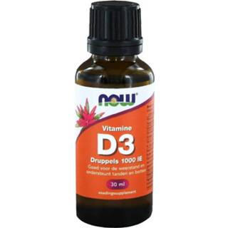 👉 Vitamine NOW Foods D3 druppels 1000 IE 30 ml