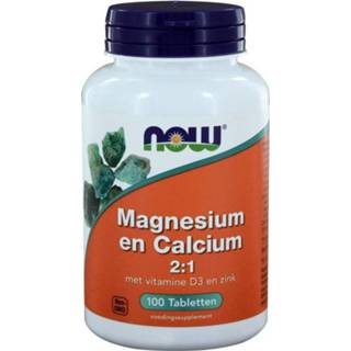 👉 Magnesium NOW Foods en Calcium 2:1 100 tabs