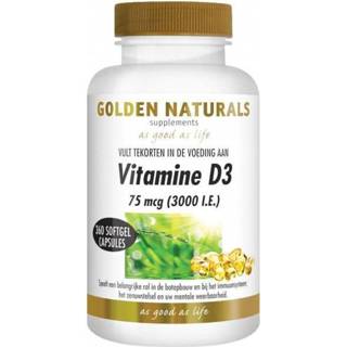 👉 Vitamine Golden Naturals D3 75 mcg