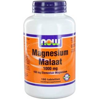 👉 Magnesium malaat NOW Foods 1000 mg 180 tabs