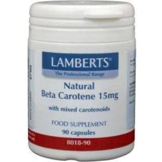 👉 Lamberts Natural betacaroteen natuurlijk 15 mg