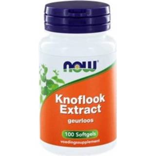 👉 Softgel NOW Foods Knoflook Extract Geurloos 100 softgels