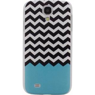 👉 Turkoois Xccess Cover Samsung Galaxy S4 I9500/I9505 Turquoise Stripes - 8718256058561