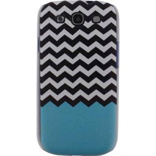 👉 Turkoois Xccess Cover Samsung Galaxy SIII I9300 Turquoise Stripes - 8718256058660