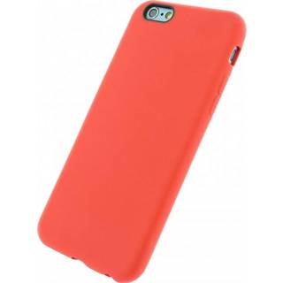 👉 Rood leather Xccess Look TPU Case Apple iPhone 6/6S Red - 8718256070419