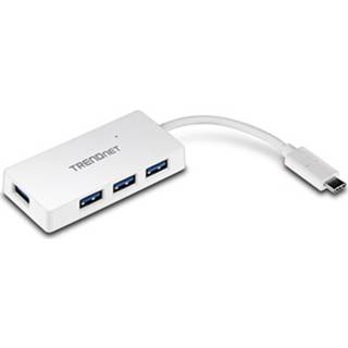 👉 Wit Trendnet TUC-H4E USB 3.0 (3.1 Gen 1) Type-C 5000Mbit/s hub & concentrator