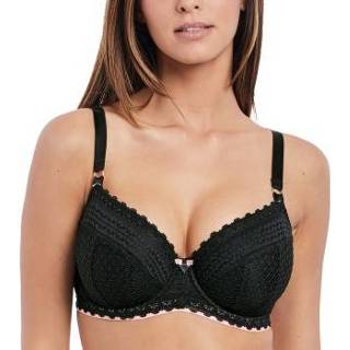 👉 Vrouwen zwart Freya Daisy Lace Padded Half Cup Bra * Gratis verzending