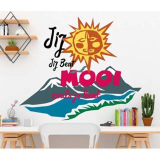 👉 Muursticker nederlands Tekst jij bent mooi