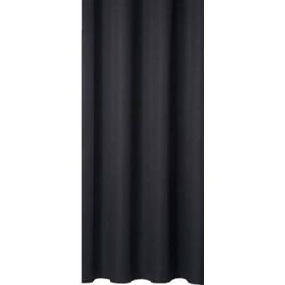 Gordijnstof zwart antraciet polyester Granada - Leen Bakker 8714901416960