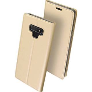👉 Portemonnee goud kunstleer bookwallet flip hoes Dux Ducis pro serie slim wallet voor de Samsung Galaxy Note 9 - Copy 669014995315 660042277459