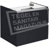 👉 Onderkastje antraciet glans Sanilux trendline 60 x 47 cm Losse Onderkast met 2 Laden hoogglans