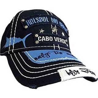 👉 Hotspot blauw katoen One Size Design Cap | Big Game Cabo Verde Blue Navy