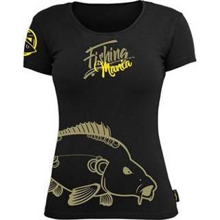 👉 Hotspot zwart katoen s vrouwen mannen Design T-Shirt Woman | Fishing Mania Carpfishing Black