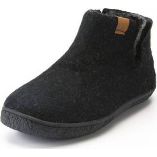 👉 Wolvilten pantoffels uit Nepal voor haar & hem, blauw 42