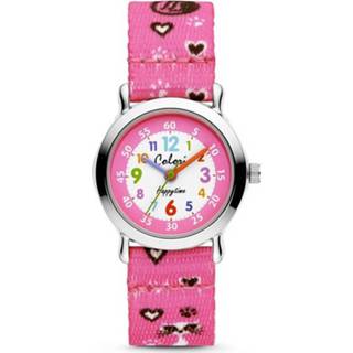 👉 Kinder horloge roze arabisch wit rond gespsluiting quartz active vrouwen eraal kinderen Colori Kidz 5 CLK110 Kinderhorloge met Katten - Kunststof Band Ø 27 mm 8719743156838