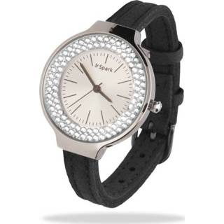 👉 Swarovski Horloge met Lederen Horlogeband van Spark Jewelry