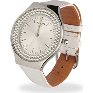 👉 Horloge wit Centella met Lederen Horlogeband van Spark