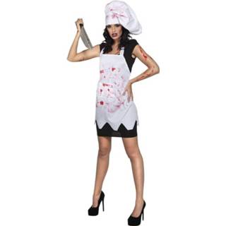 👉 Large active vrouwen Bloody chef halloween set voor dame (Maat 36/38) 8712026790750