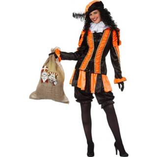 👉 Oranje velours de panne vrouwen Pieten dames