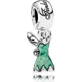 👉 Deurbel zilver active sprookjes hartvorm vrouwen groen Pandora Disney Hangbedel Tinker Bell´s Jurk 792138EN93 5700302549195