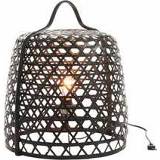 👉 Vloerlamp zwart bamboe hout Duverger Bamboo light - cilinder 5414585153931