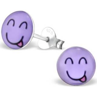 👉 Smiley Oorbellen » Lachend Gezicht met Uitgestoken Tong