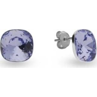 Oorbellen van Spark Jewelry met Provence Lavender Swarovski Kristal
