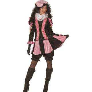 👉 Roze velours de panne vrouwen Pietenpak dames pink