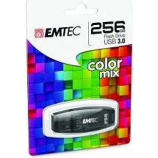 👉 Zwart USB FlashDrive 256GB EMTEC C410 (Black) 3.0 - 3126170140265