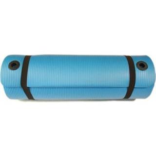 Yoga mat blauw - Focus Fitness Pro 8718627097212