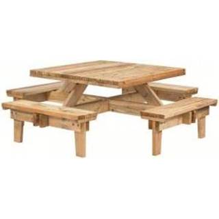 👉 Picknicktafel vierkant geïmpregneerd 8715815007527