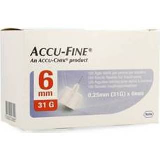 👉 Naald nederlands naalden hulpmiddel Accu-Fine 31G 0,25x6mm