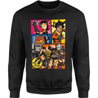 Sweatshirt zwart s male Star Wars Rebels Comic Strip - Black