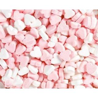 👉 Wit roze Fortuin - Pepermunt Hartjes 1 Kilo