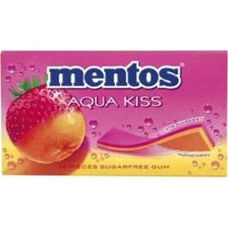 👉 Mannen Mentos Aqua Kiss Strawberry/Mandarijn Suikervrij 20 Stuks