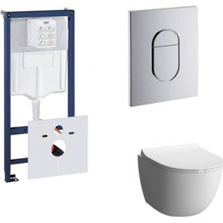 👉 Toiletset sl Grohe Rapid set15 B&W Zero Rim-ex met Arena of Skate drukplaat 8719304245520