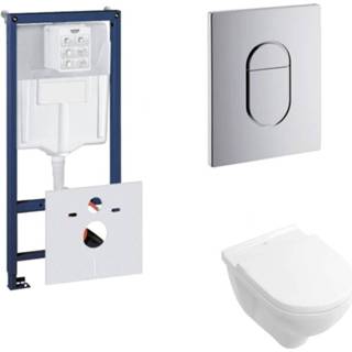 👉 Toiletset sl Grohe Rapid set20 Villeroy & Boch Subway 2.0 Diepspoel met Arena of Skate drukplaat 8719304245568