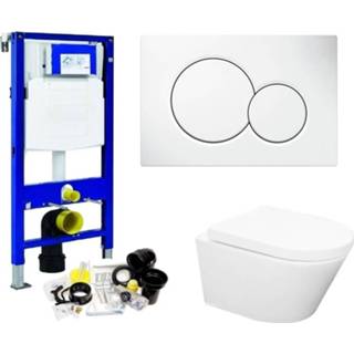 👉 Geberit UP320 Toiletset set24 Wiesbaden Vesta Rimless 52 cm met Sigma drukplaat