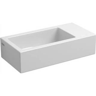 👉 Fontein Clou Flush 3 36x18x9cm Rechts Keramiek Glans Wit (Zonder Kraangat)