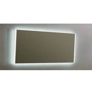 👉 Spiegel aluminium rechthoek wand mirror Sanilux Infinity 160x80x4,5 cm met LED Verlichting en Spiegelverwarming 8719304428589