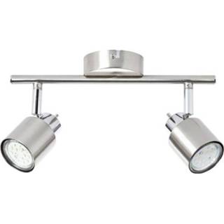 👉 Nikkel chroom Plafondspot LED GU10 84 W Brilliant Andres 74513/77 Nikkel, 4004353318306